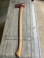 Vintage True Temper Wood Slasher Axe Original Hickory Handle F1 Stamped picture