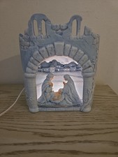 Vintage Scioto Mold 1988 Lighted Christmas Ceramic Nativity Scene Beautiful picture