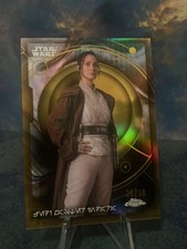 Topps 2026 Chrome Star Wars Jedi Master Indara Aurebesh /50 Carrie-Anne Moss picture