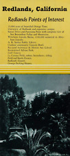Vintage Redlands San Bernardino County CA Route 66 Travel Brochure Map 1950s picture