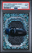 2024 Topps Chrome Disney #118 Jackson Storm Black & White Speckle PSA 9 picture