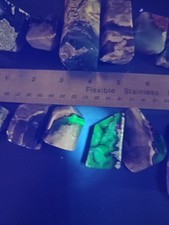 2.9 LB Volcanic Agate Wholesale Lot UV Reactive Glows Green Under Blacklight... picture