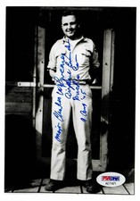 CHARLES SWEENEY SIGNED 5x7 PHOTO PSA DNA AE71471 (D) WWII PILOT BOCKSCAR C-15 picture