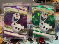 2025 Topps Chrome Sapphire Disney OLAF lot picture