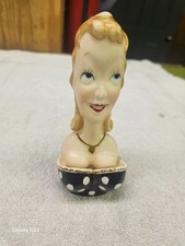 Vintage Davar Lady Busty Ashtray picture