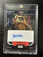 Topps 2023 Finest Star Wars Auto Harrison Davis FA-HD 06/10 Black Refactor. picture