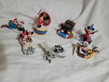 7 Plastic Walt Disney Christmas Ornaments Mickey/Pluto/Minnie 3 Musical 2000s picture