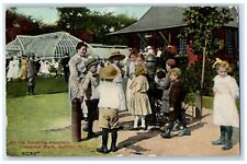 1912 At The Drinking Fountain Humboldt Park Childrens Buffalo NY Posted Postcard picture