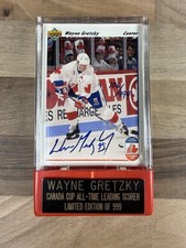 Wayne Gretzky Canada Cup Autographed Upper Deck 106/999 In Holder picture