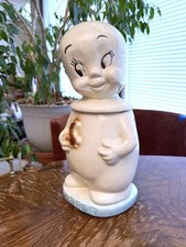 Casper the Friendly Ghost Vintage Cookie Jar By Harvey Publications-60's ceramic picture