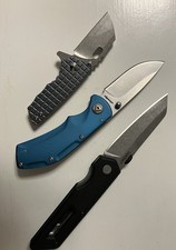 Lot of 3 knives assisted Fox Edge Folding EDC Kershaw Titanium picture
