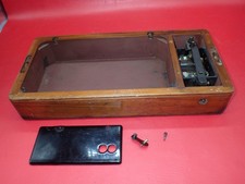 Vintage Singer Sewing Machine Bentwood 3/4 Carrying Case BASE w/ Controller #2 picture