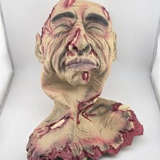 Nightview Inc Severed Zombie Head Neck Bust Halloween Prop Foam Latex picture