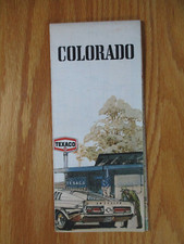 Texaco Map Colorado Denver Colorado Springs Aurora 1975 Gas Oil Advertising picture