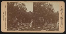 Photo:Dismal Swamp Lumbermen's Houses 1900s Log Cabin Logging Camp picture