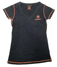 VTG Jagermeister Women’s S/M Promo Black/ Orange V-Neck Short Sleeve Shirt picture