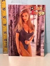 1990's Pinup Cheesecake Risque Postcard: San Diego Beautiful Blonde picture