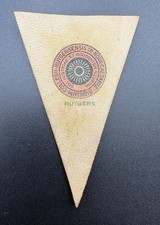 c1910 L22 Rutgers University College Pennant Tobacco Leather Seal Antique picture