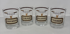 Set Of 4 Cera Name Your Poison Low Ball Old Fashion Glasses picture