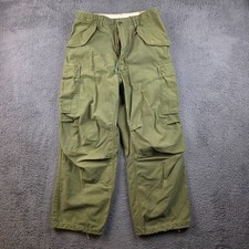 Vintage 1972 US Army M65 Field Pants Small Reg OG-107 Vietnam Era Broken Zipper picture