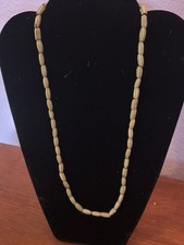 Antique 19th Century Venetian Glass Bead Strand- Onion skin Melon Pattern picture