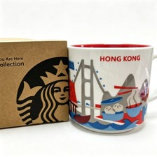 Starbucks 14oz Hong Kong Ceramic Souvenir Mug You Are Here Collection W Gift Box picture
