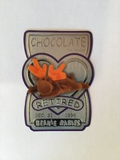 Ty Beanie Babies Series 3 Chocolate Silver Retired Card picture