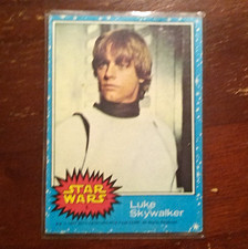 Topps 1977 Star Wars Base Set Luke Skywalker Non-Sport Trading Card picture