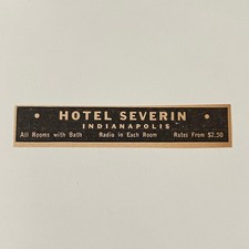 Hotel Severin Indianapolis All Rooms With Bath 1942 Ad SAK3-S52 picture