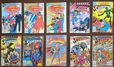 Vintage DC Superman Comic Book Lot – 10 Comics – 1986–1987 picture