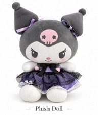 Kuromi Purple Lace Large Plush Doll Stuffed Toy Gothic Kawaii Cute Collectible picture