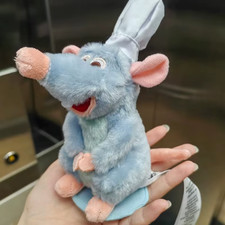 NEW Disney Parks Chef Remy Magnetic Shoulder Pal Plush Doll Ratatouille 15cm USA picture