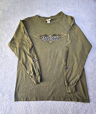 Vtg Harley Davidson Shirt Large Made in USA RK Stratman Bayou Country Houma LA picture