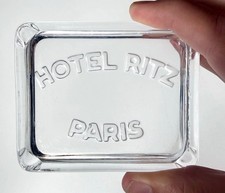 Hotel Ritz Paris vintage glass ashtrays (set of 4) picture