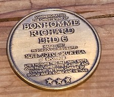 USS Bonhomme Richard Lhd 6 Christening US Navy Challenge Coin No Cpo Chief Cmc picture