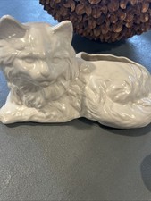 Vintage Ceramic Persian Cat Figurine Planter Mcm picture