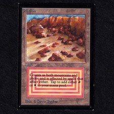 Mtg PLATEAU Reserve List Collectors Edition Dual Land Light Played LP / Good picture