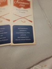 2PCS LOT Kenmore 1752 Fredericksburg Virginia Vintage Travel Brochure picture