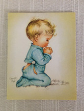 7  Vintage CHARLOT BYJ Praying Boy CRESTWICK-HUMMELWERK Blank Note Cards in Box picture