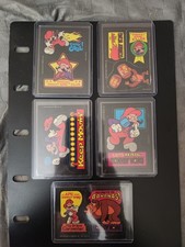 1982 Topps Donkey Kong Lot Of 5 Cards Rare red border Cereal back variations picture