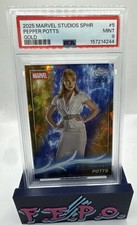2025 Topps Chrome Marvel Studios Gold Ironman’s Pepper Potts 23/50 PSA 9 picture