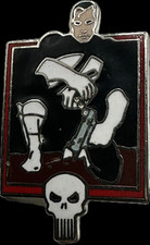 Vintage 1989 Marvel Punisher War Journal Enamel Pin New Loose - picture