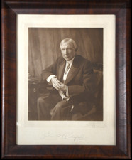 Rare Portrait Photograph SIGNED by John D. Rockefeller, Edmondson Photo ca. 1905 picture