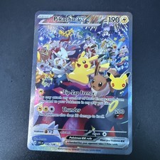 Pikachu ex 150/128 30th anniversary special illustration rare /night SIR picture
