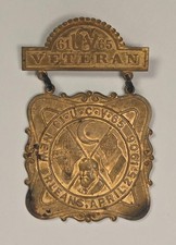 1906 UCV United Confederate Veterans New Orleans Reunion Veteran Badge Civil War picture