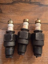 Vintage Antique Champion #33 Gas Engine Special Hit Miss Spark Plug w/ Brass Top picture