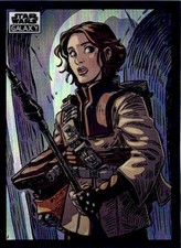 2022 Topps Chrome Star Wars Galaxy #86 Leia Organa Refractor picture