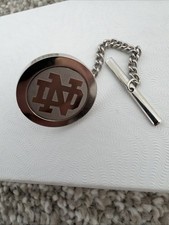 Vintage university of Notre Dame Silver filled or brass lapel pin picture