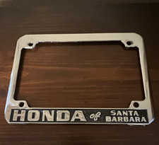 Vintage 1970's Honda of Santa Barbara Motorcycle Chrome Plated Zinc Alloy Frame picture