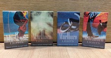 MARLBORO LIGHTS CIGARETTES SET OF FOUR EMPTY PACKS COUNTRY SPECIALS EDITION picture
